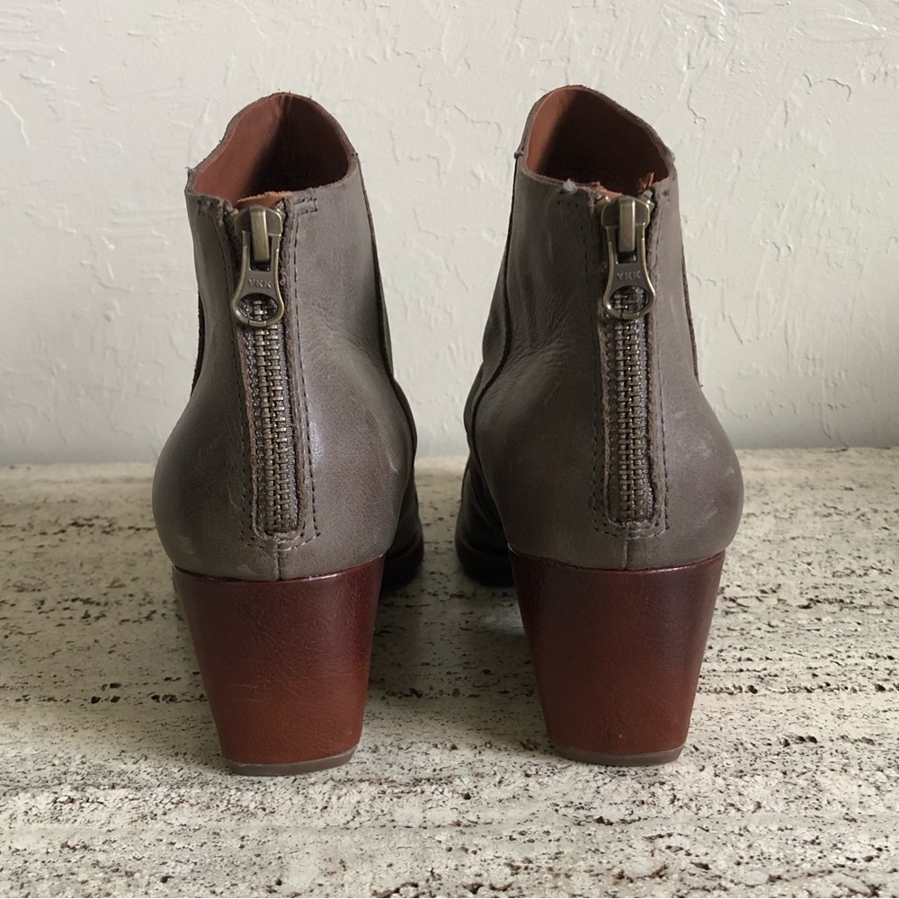 Like New Kork-Ease Heeled Leather Ankle Booties 7.5 M Boho Western Style - Picture 3 of 7